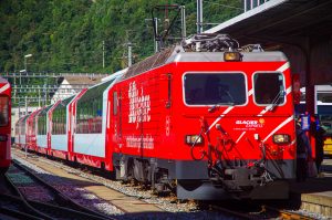 The Glacier Express from Zermatt to St Moritz