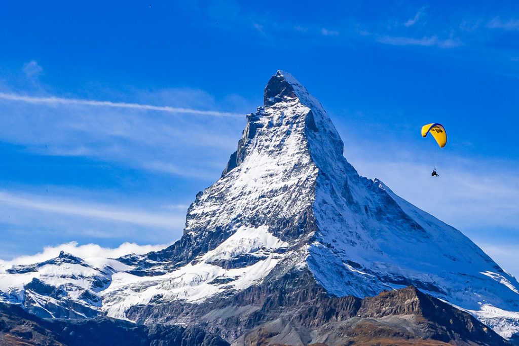 The famouse Matterhorn in Zermatt Switzerland 