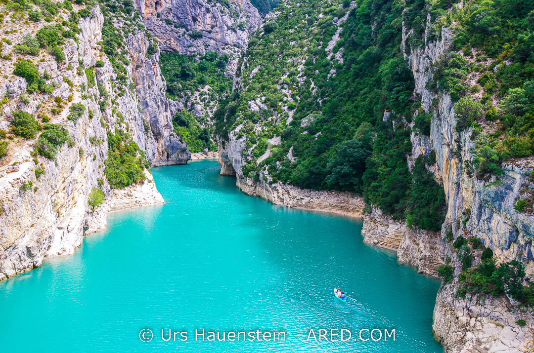 The Verdon Gorge is a river canyon located in the Provence-Alpes-Côte d'Azur